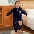thumbnail image 6 of ATAIKU Toddler Sleeping Sack 9M-6T Winter Warm Flannel 2-Way Zipper Baby Sleep Sack with Feet, Infant Animal Owl Wearable Blanket, 6 of 8