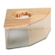 thumbnail image 3 of Contenedor de baño para hámster con arena para ducha, inodoro, caja de arena grande transparente Pentagrama L, 3 of 9