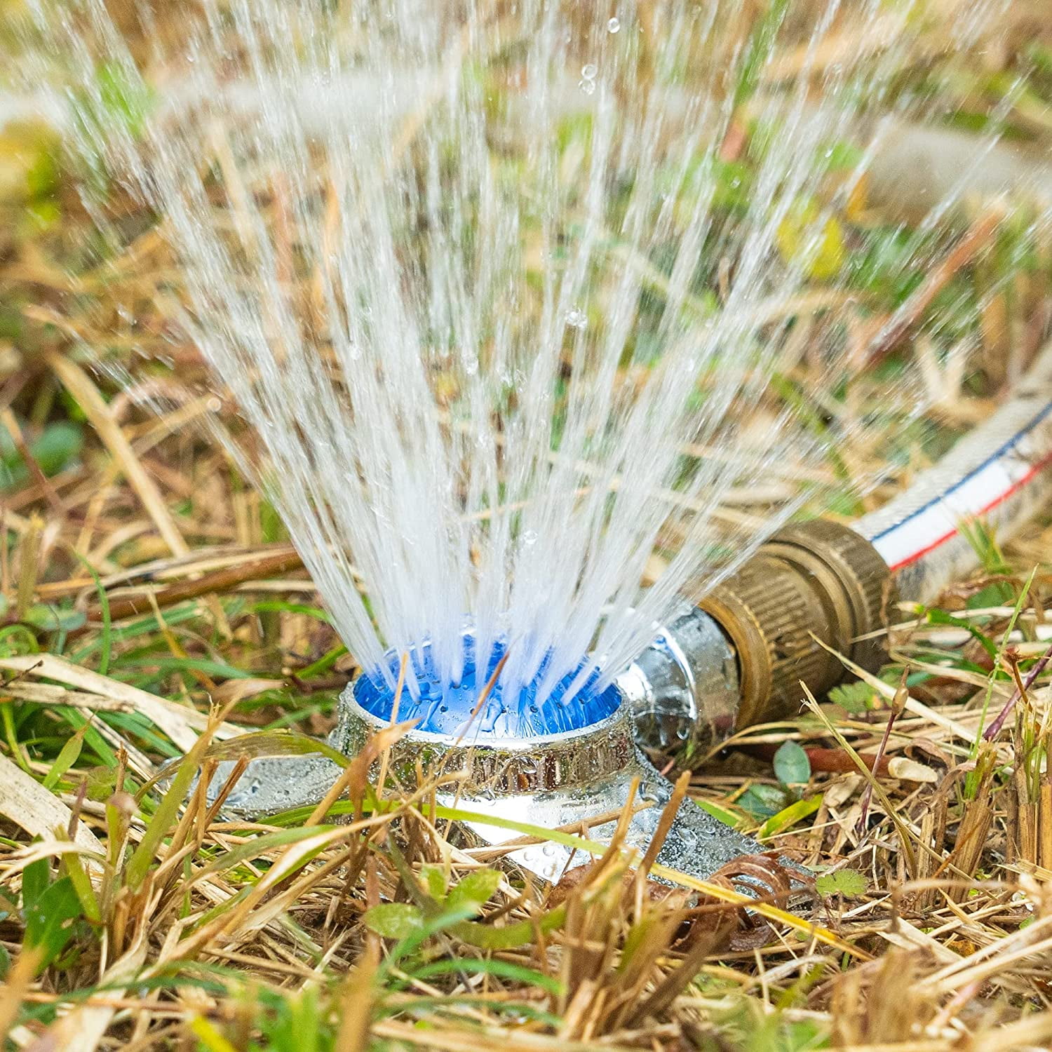 360 Degree Metal Spot Sprinkler, Lawn Sprinklers for Yard, Circle Pattern Sprinkler with Gentle Water Flow for Small Area Yard Lawn Garden Watering, Coverage Up to 30FT (4)