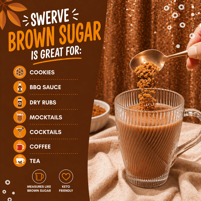 Swerve Brown Sugar Substitute, Zero Calorie Sweetener, Keto
