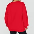 thumbnail image 4 of Mohiass Womens Sweatshirt Oversized Crewneck Fleece Pullover Sweatshirts Y2k Fall Long Sleeve Tops Red XL, 4 of 4