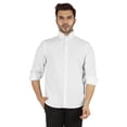 thumbnail image 1 of Bestman Formal Front Button Placket Solid Shirts For Mens Long Sleeve Regular Fit Shirt, 1 of 6
