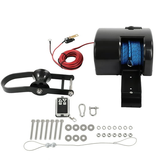 SCITOO Boat Marine Electric Anchor Winch Boat Winch with Anchor Roller & Remote Control