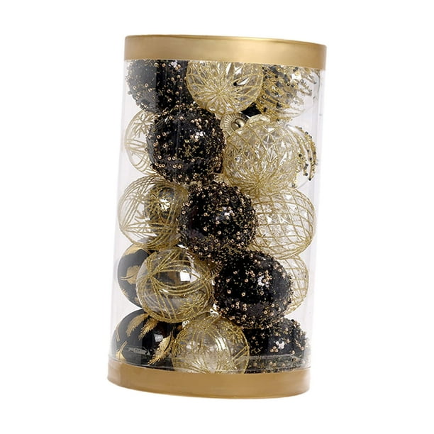 25 Piezas Bolas Colgantes Navidad Adornos Árbol Navidad Baubles Decorativos Material PETG Resistentes Apto para Fiestas Decoraciones Navideñas Interio