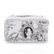 thumbnail image 5 of Bolsa de maquillaje de PU Bolsa de soporte para cosméticos de doble capa para viajes al aire libre (Caqui), 5 of 9