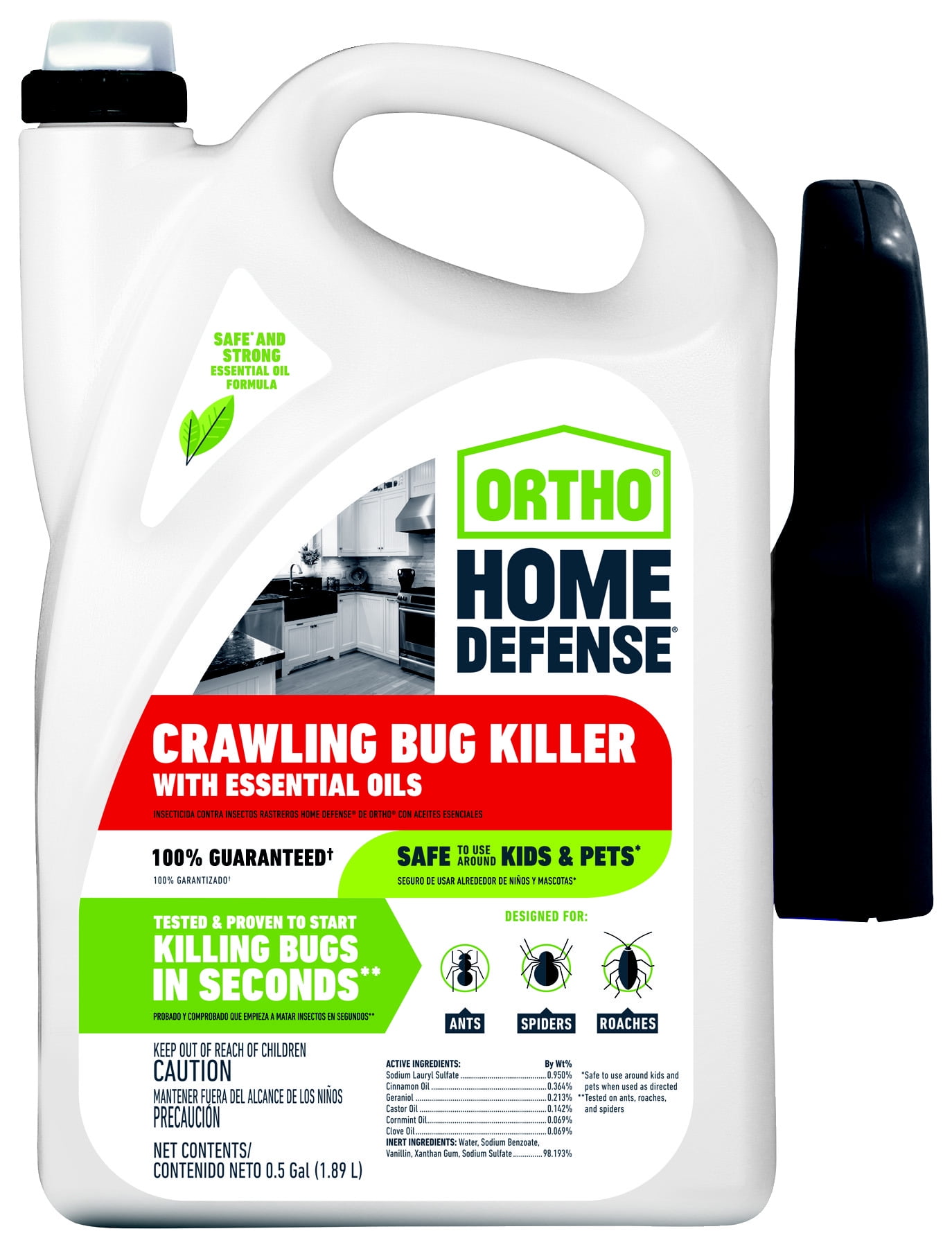 Ortho Home Defense Crawling Bug Killer with Essential Oils Walmart