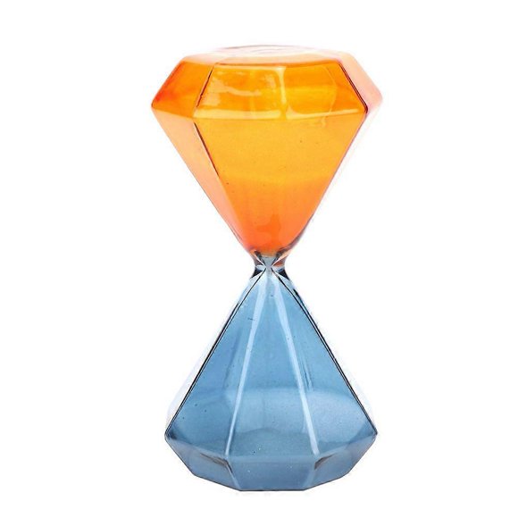 innovative diamond shape hourglass sand clock sand timer 5 minutes sand glass desk decor