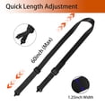 thumbnail image 2 of Two Point Traditional QD Sling with Swivel & Quick Adjust Loop, Durable Adjustable Carry Strap, Two Points Sling with Length Adjuster Traditional Sling with Metal Hook for Outdoors, 2 of 5