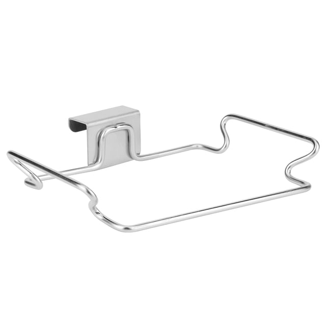 Soporte para colgar bolsas de basura de acero inoxidable para puerta trasera de cocina