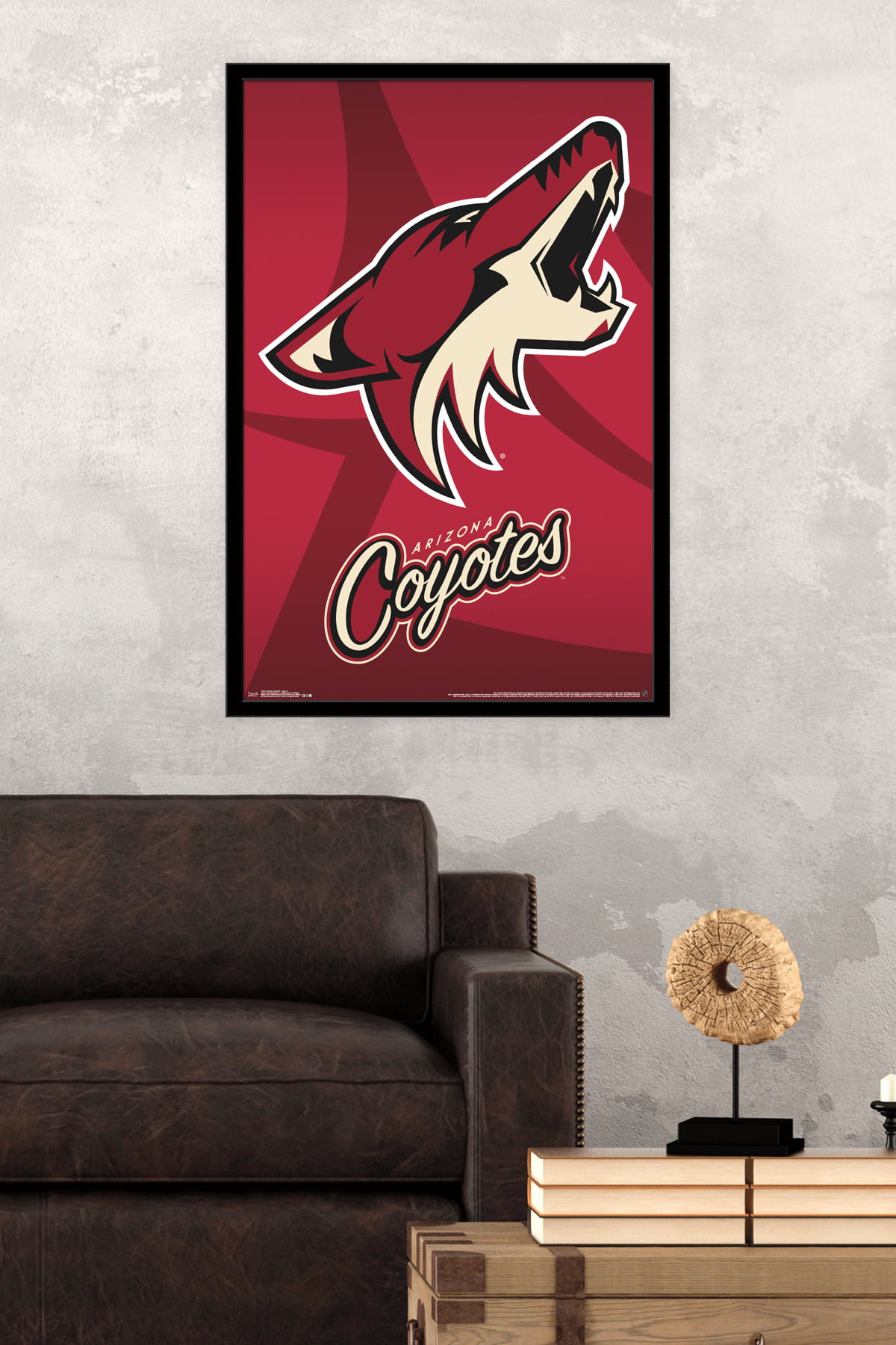 Trends International NHL Arizona Coyotes - Logo 21 Wall Poster, 22.375 x  34, White Framed Version