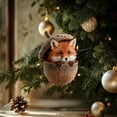 thumbnail image 6 of Xuniizn Forest Christmas Ornaments Set - 12 Pack Shatterproof Christmas Ball Ornaments with Sleeping Fox, Owl, Bunny & More for Christmas Tree Decor, Unique Woodland Animal Theme Holiday Decorations, 6 of 6