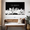thumbnail image 3 of Elephant Stock La Skyline Bw Wall Art - Horizontal Canvas Wall Art - Living Room Wall Decor - City Canvas - Black And White Decor - 51" x 34", 3 of 8