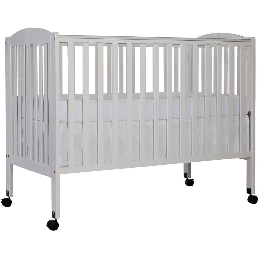 dream on me full size 2 in 1 folding stationary side crib