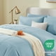 thumbnail image 3 of Juego de edredón CozyLux para cama tamaño queen, 7 piezas, color azul claro, en una bolsa, 3 of 7