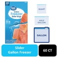 thumbnail image 2 of (4 pack) Great Value Gallon Freezer Guard Slider Zipper Bags, 60 Count, 2 of 8