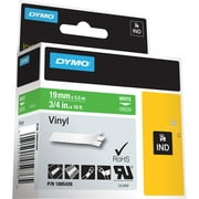 Dymo, DYM1805420, Colored 3/4" Vinyl Label Tape, 1 Each, White,Green