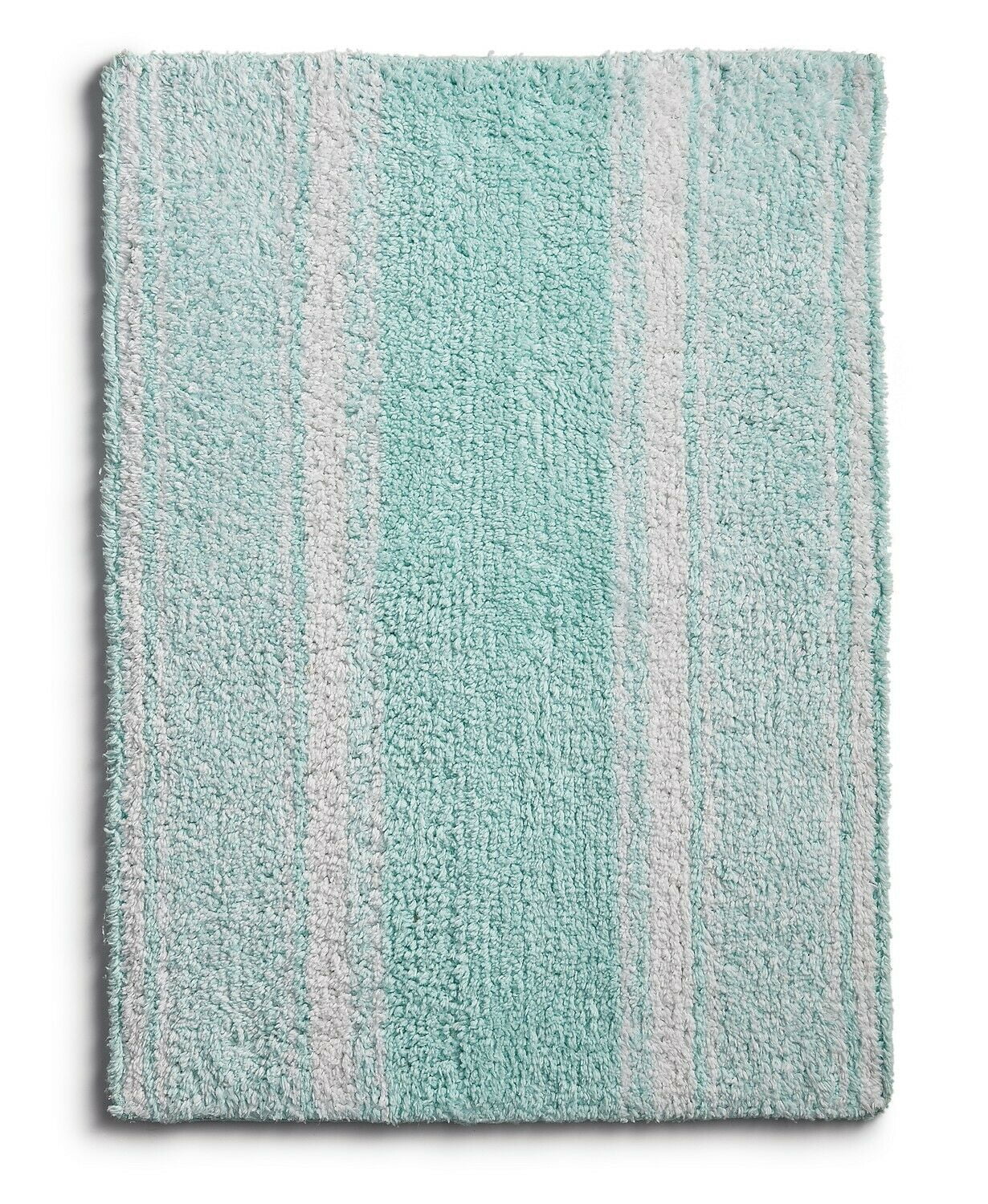 Martha Stewart Collection Cotton Striped Reversible 17" x 24" Bath Rug