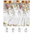 thumbnail image 5 of Pumpkin Sunflower Bed Skirt King Size 16 Inch Drop, Eucalyptus Fall Thanksgiving Farmhouse Wrap Around Dust Ruffle Bedskirts, Wrinkle & Fade Resistant Easy Fit Bedskirt with Adjustable Elastic, 5 of 8