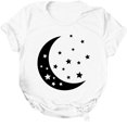 thumbnail image 4 of Fiudx Liquidación de Ofertas Flash Blusa de Manga Corta con Cuello Redondo y Estampado a La Moda para Mujer, 4 of 7