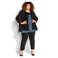 thumbnail image 4 of Avenue Women's Plus Size Alex Print 3/4 Sleeves Relaxed Fit Tunic Top, 4 of 5