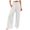B-White, variant on Wide Leg Linen Pants for Women Casual High Waisted Palazzo Pants Flowy Baggy Pants Loose Lounge Trousers with Pockets, Blue&XXXL
