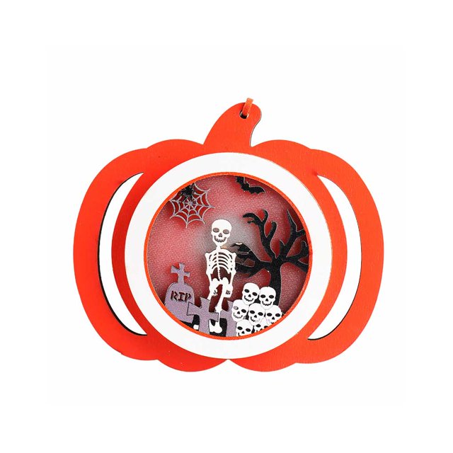 Bewildely Luces de calabaza Lámpara brillante liviana de Esqueleto Suministros de Halloween ajustables Lámparas que funcionan con con Kits de decoración para fiestas Esqueleto Bewildely HA068174-03