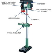 Grizzly G7944 120V 14 Inch 12 Speed Heavy-Duty Floor Drill Press