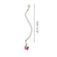 thumbnail image 2 of Unique Bargains 1 Pc Imitation Pearl Butterfly Cup Chain Water Cup Pendant Rose Red Alloy Imitation Pearl, 2 of 5