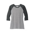thumbnail image 5 of District Made Ladies Perfect Tri 3/4 Sleeve Raglan-XL (Black Frost/ Grey Frost), 5 of 6