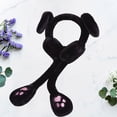 thumbnail image 2 of 1 orejera de conejo de Pascua 2020, adorables orejeras de conejo de dibujos animados, regalo creativo de invierno para niñas y mujeres que visten de negro., 2 of 5