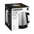 thumbnail image 4 of Chefman Rapid Boil 1.7L Electric Kettle w/ Swivel Base, Auto Shut Off - Stainless Steel, 4 of 9