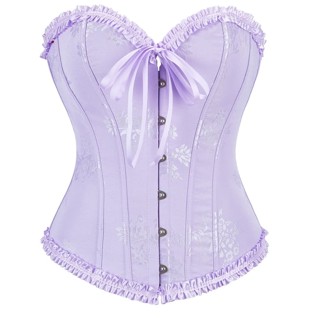 Corset pour Femmes Soutien de Poitrine en Dentelle Corset Rassemblé