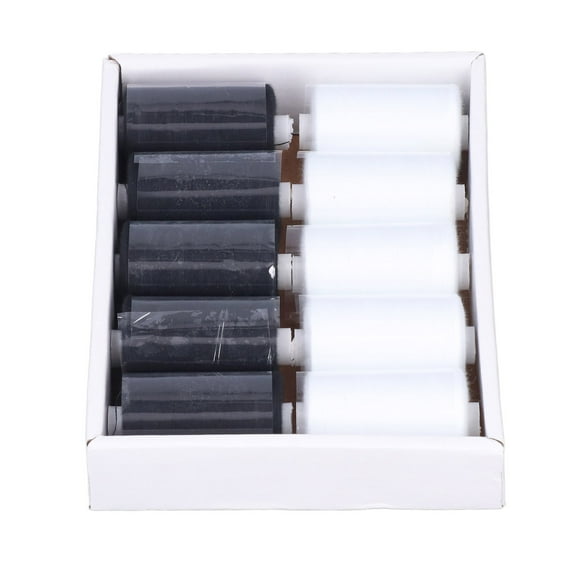 Fil à Coudre, Fil Polyester Noir Blanc Assorti Haute Résistance Grand Application pour Tailleur pour Maison