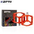 thumbnail image 2 of Soidarity ZTTO MG5 1 par de pedales de bicicleta de nailon, picos de eje de acero, pines reemplazables, pedales de bicicleta de superficie ancha, Ciclismo Rojo Soidarity OD002864-02B, 2 of 6
