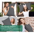 thumbnail image 3 of Royale Linens Grey Pillowcase Set of 12 - King 20"x40" Bed Pillow Cover - 1800 Brushed Microfiber - Wrinkle & Fade Resistant - Bulk Pillow Cases - Hotel Quality Pillowcase 12 Pack (King, Grey), 3 of 8