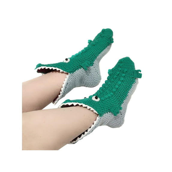 Qiylii Men Women Kids Family Winter Socks Knit Warm Novelty Animal Wide Mouth Crew Socks