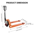 thumbnail image 4 of Industrial Duty Pallet Jack 5500 lbs Capacity for Warehouse,27"x48" Forks, 4 of 7