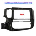 thumbnail image 3 of Panel de fascia para radio estéreo de automóvil de 2 Din de 9/10,1 pulgadas para Mitsubishi Outlander 2012-2020 2021 Kit de cubierta de marco de audio con bisel frontal, 3 of 5