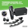 thumbnail image 2 of Blade Rechargeable Wet Dry Lithium Ion Deluxe Beard Trimmer with Interchangeable Heads for Men, 2 of 8