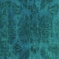 thumbnail image 1 of Ahgly Company Machine Washable Indoor Square Abstract Turquoise Blue Modern Area Rugs, 7' Square, 1 of 4