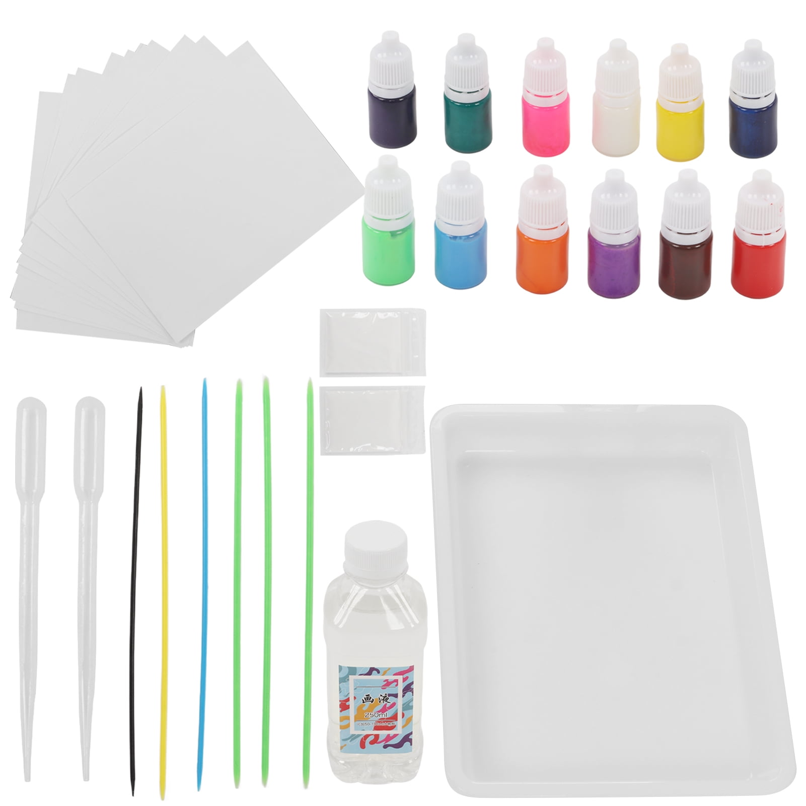 Wbg 12 Colors Non-Toxic Creative Arts Kits Water Marbling Paint Art Kit for  Kids - China Marbling Paint Art Kit, Water Marbling Kit
