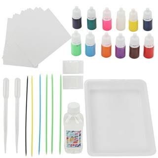  CraftBud Marble Painting Kit - Kids Art, Water Marbling Paint  Kit for Kids Ages 8-12 Girls & Boys, Fun Activity Water Marbling Paint Art  Kit for Kids, 5 Paint Colors, Perfect