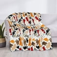 thumbnail image 4 of Throw Blanket for Couch Sofa and Bed, Cute Cats Soft Plush Throw Blanket, Fuzzy Cuteness Comfy Warm Washable Flannel Blanket Throws for All Season, 4 of 8