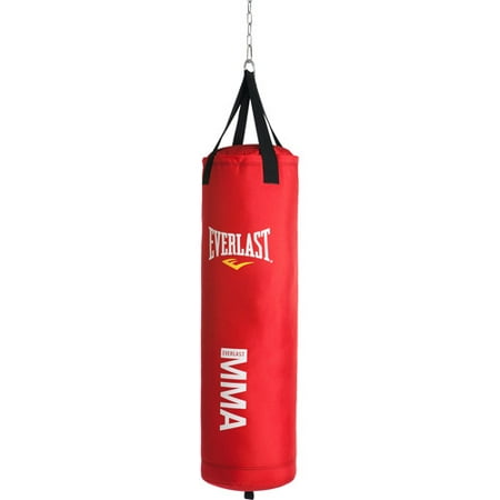 Everlast MMA Polycanvas 70-Pound Heavy Bag, Red - 0