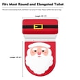 thumbnail image 4 of Suhoaziia Cartoon Santa Claus Toilet Tank Lid Cover for Bathroom Keep Toilet Tank Clean Water Resistant Bath Room Bowl Lids Full Coverage Lid Cover Set, 4 of 5