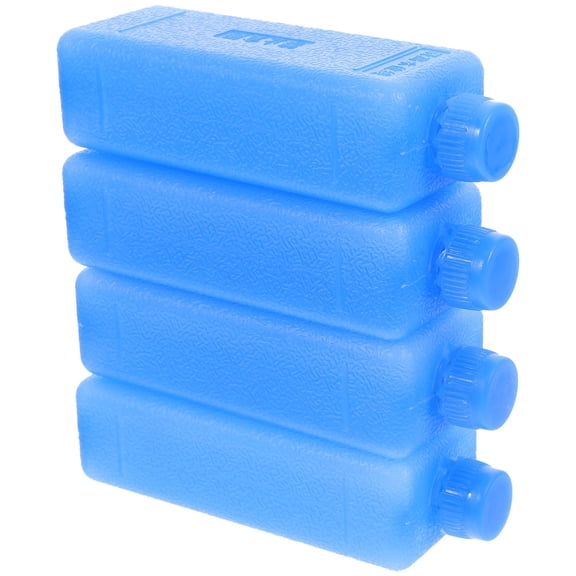 ACDANC 4-Pack Reusable Ice Packs for Coolers, Portable Freezer Blocks for Lunchbox, Picnic, Air Conditioner Fan, and Beverage Cooling