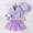 Purple, variant on Cethrio Clothes Sets for Girls Top Skirt Hat Nets Purple Three-piece Set Size 4Y