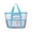 2#Blue, variant on Striped Mesh Beach Bag Large Capacity Multi-Functional Tote for Pool Travel Gym Outings(2#Blue)