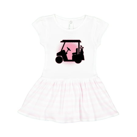 

Inktastic Golfing Girls Golf Cart Gift Toddler Girl Dress