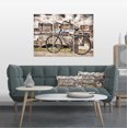 thumbnail image 1 of Bike Over Bridge in Amsterdam - Cityscape Photo Canvas Print, 1 of 1